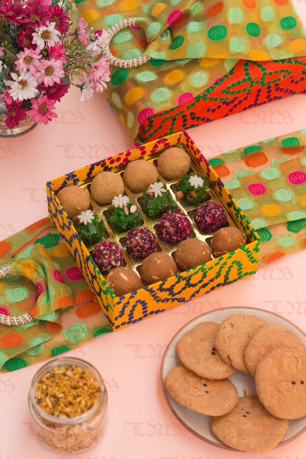 Jaipuri Assorted 16Pc Laddu Box (JPR) LMB Sweets